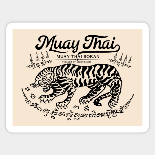 Muay Thai Tattoo Tiger Magnet